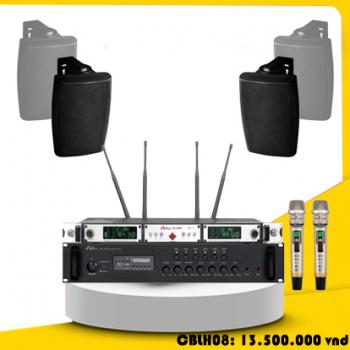 Combo 4 loa treo tường cho phòng học 80m2
