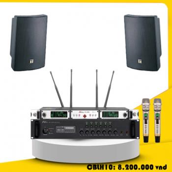 Combo 4 loa treo tường cho phòng học 45m2