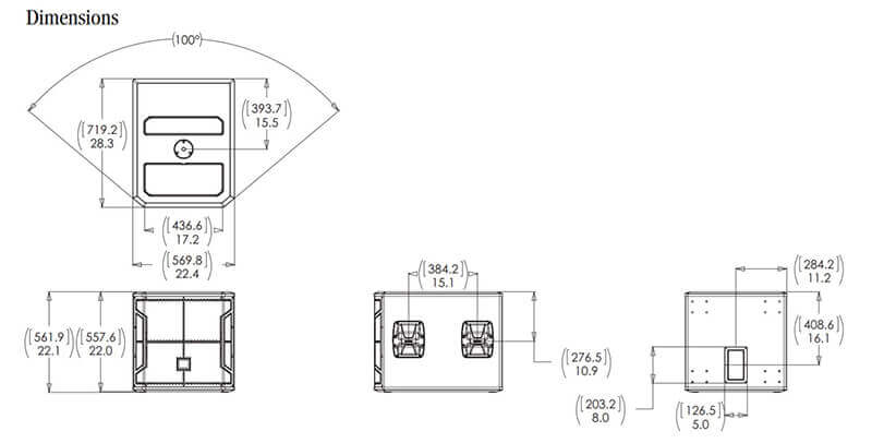 Kích thước Loa sub Aplus AD-618S