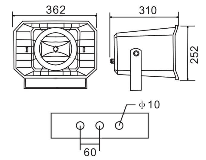 Loa nén giá rẻ dải tần rộng APlus A-H450