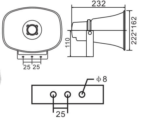 Loa phóng thanh giá rẻ  Aplus A-H210