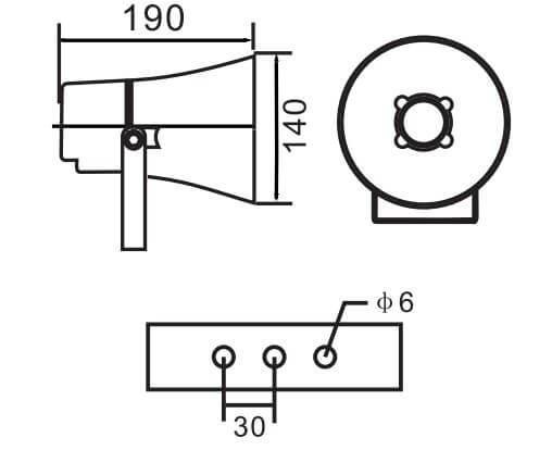 Loa phóng thanh giá rẻ Aplus A-H310T