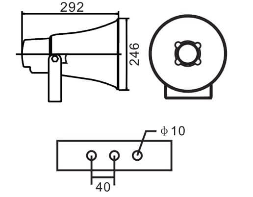 Loa phóng thanh giá rẻ Aplus A-H330