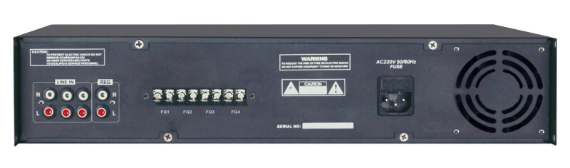 Mặt sau Amply 4 vùng Aplus AP-4a500