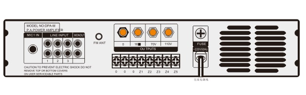 Mặt Sau Amply APlus AP-2250