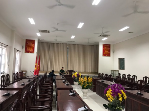 lắp đặt âm thanh phòng họp sư đoàn 309 quân khu 4