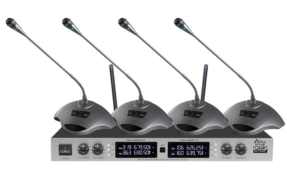 Micro cổ ngỗng không dây 4 kênh Aplus AC-5140