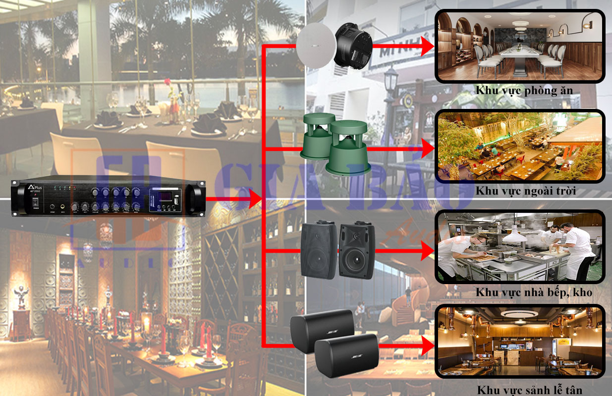 Lắp Đặt Âm Thanh Nhà Hàng, Mẫu Loa Cho Nhà Hàng