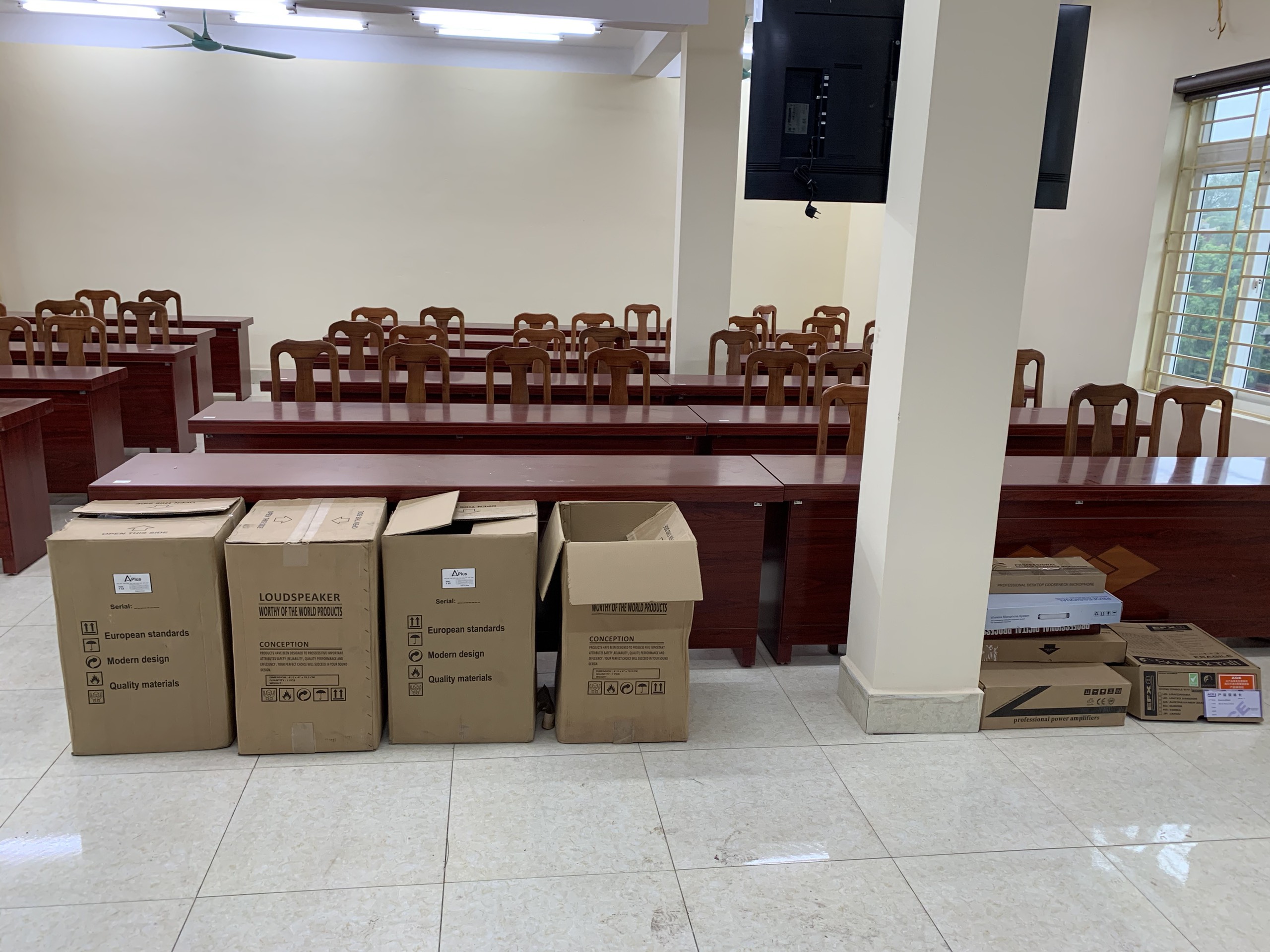 Lắp đặt âm thanh tại trường tiểu học phường Duy Minh
