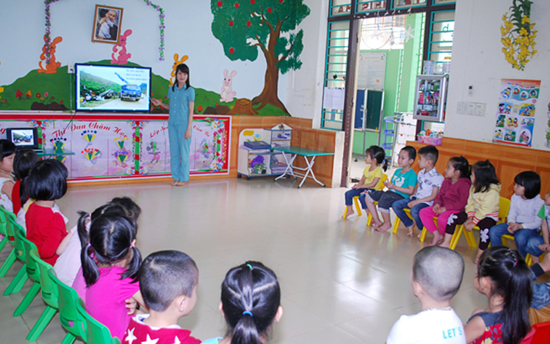 Lắp đặt âm thanh trường học mầm non