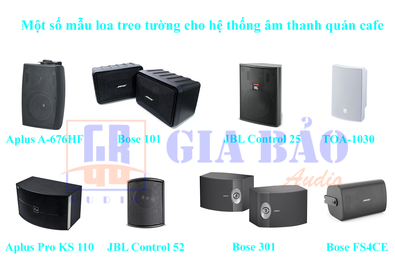 Lắp đặt âm thanh quán cafe - Loa nghe nhạc quán cafe